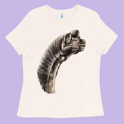 Brachiosaurus Face Ladies Tee Designed By Lillyallendesigns