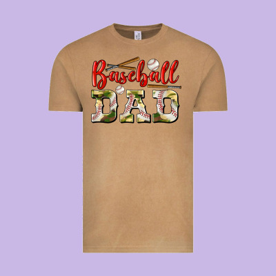 Baseball Dad Vintage Tee Designed By Bundleandbundleshop