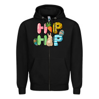 Black Hip hop Easter Day Zipper Hoodie - HowdyJamesFarm