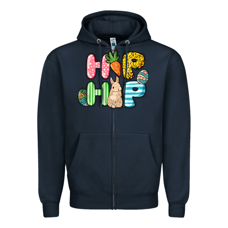 Hip Hop Easter Day Zipper Hoodie by HowdyJamesFarm | Teevron