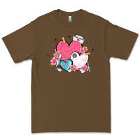 Cacao nurse hearts Premium Tee - MaliasSmallBusiness