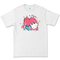 White nurse hearts Premium Tee - MaliasSmallBusiness