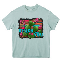 Arona stuck on you heart cactus serape leopard background Heavy Core Tee - Jasminsmagicworld