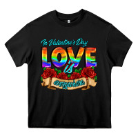 Black in valentines day love is everywhere Heavy Core Tee - AdoDesignShop