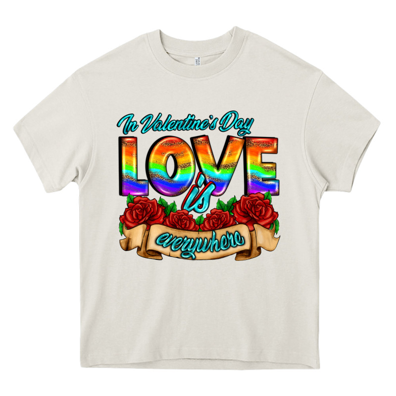 In Valentines Day Love Is Everywhere Heavy Core Tee by AdoDesignShop | Teevron