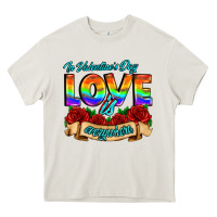 Cream in valentines day love is everywhere Heavy Core Tee - AdoDesignShop