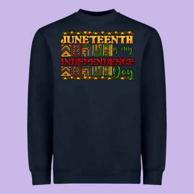 Juneteenth Is My Independence Day Heavyweight Sweatshirt Designed By Nancycooperartshop