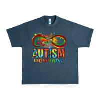 Midnight Navy autism awareness butterfly infinity symbol Urban Heavy Tee - LillyAllenDesigns