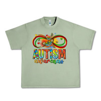 Oil Green autism awareness butterfly infinity symbol Urban Heavy Tee - LillyAllenDesigns