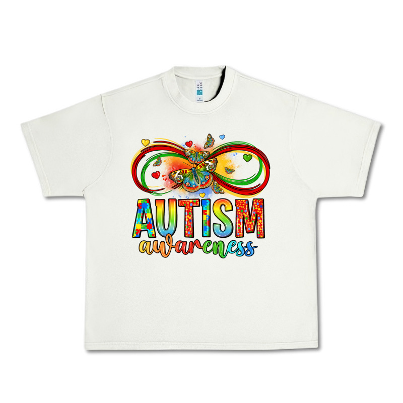 Autism Awareness Butterfly Infinity Symbol Urban Heavy Tee by LillyAllenDesigns | Teevron