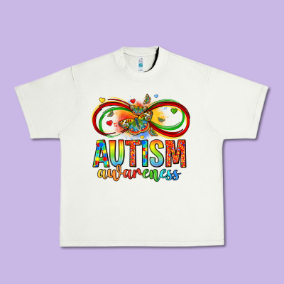 Autism Awareness Butterfly Infinity Symbol Urban Heavy Tee Designed By Lillyallendesigns