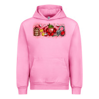 Fuchsia Pink Merry Christmas Urban Hoodie - CowhideDigitalArt