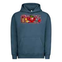 Pigment Midnight Navy Merry Christmas Urban Hoodie - CowhideDigitalArt
