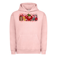 Pigment Salmon Merry Christmas Urban Hoodie - CowhideDigitalArt