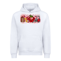White Merry Christmas Urban Hoodie - CowhideDigitalArt