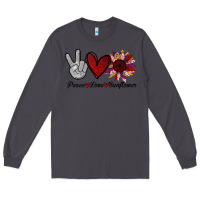 Smoke peace love sunflower Long Sleeve Tee - Bettercallsaul