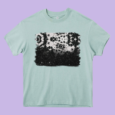 Cowhide Background Heavy Core Tee Designed By Barkaloodesign