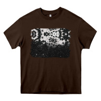 Chocolate Brown cowhide background Heavy Core Tee - BarkalooDesign