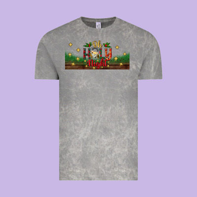 Oh Holy Night Vintage Tee Designed By Bundleandbundleshop