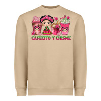 Mushroom Cafecito y Chisme Coffee Cups Heavyweight Sweatshirt - texasbilliewilder