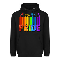 Black Pride Barcode Heavyweight Hoodie - FaDigitalArtStudio