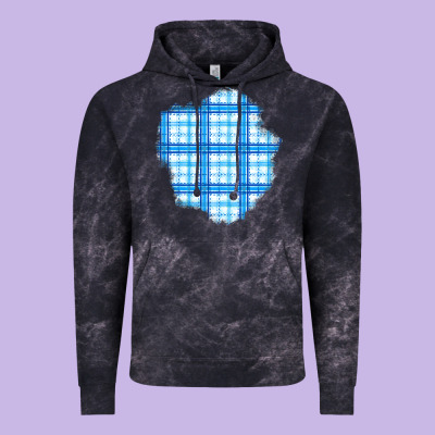 Winter Tartan Patch Vintage Hoodie Designed By Bundleandbundleshop