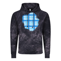 Cloud Black Winter Tartan Patch Vintage Hoodie - BundleAndBundleShop