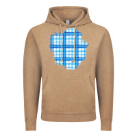 Vintage Coffee Winter Tartan Patch Vintage Hoodie - BundleAndBundleShop