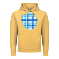 Vintage Mustard Winter Tartan Patch Vintage Hoodie - BundleAndBundleShop