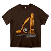 Chocolate Brown excavator Heavy Core Tee - LillyAllenDesigns