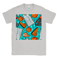 Moon Dust basketball uniform and hoop seamless pattern Classic Tee - BundleAndBundleShop