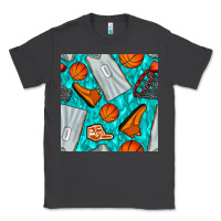 Smoke basketball uniform and hoop seamless pattern Classic Tee - BundleAndBundleShop