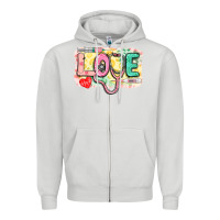 Dove Grey Love Nursing leopard Zipper Hoodie - CowGirlArtShop