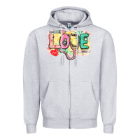 Heather Grey Love Nursing leopard Zipper Hoodie - CowGirlArtShop