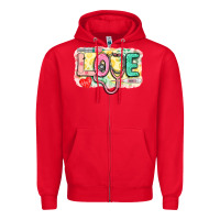 Red Love Nursing leopard Zipper Hoodie - CowGirlArtShop