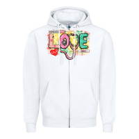 White Love Nursing leopard Zipper Hoodie - CowGirlArtShop