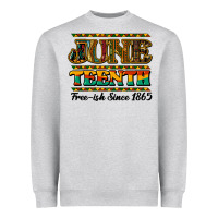 Heather Grey juneteenth free ish since 1965 Heavyweight Sweatshirt - NancyCooperArtShop