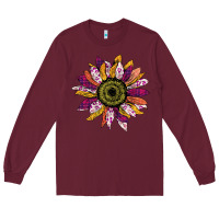 Burgundy sunflower png Long Sleeve Tee - Bettercallsaul