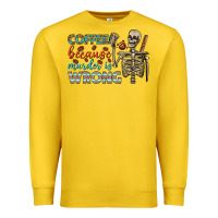 Lemon coffee because murder is wrong bbs Premium Sweatshirt - BundleAndBundleShop