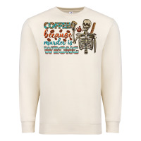 Sandshell coffee because murder is wrong bbs Premium Sweatshirt - BundleAndBundleShop