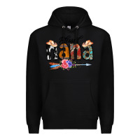 Black Blessed Nana Premium Hoodie - CowCowDesign