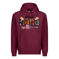 Burgundy Blessed Nana Premium Hoodie - CowCowDesign