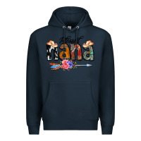 Navy Blessed Nana Premium Hoodie - CowCowDesign