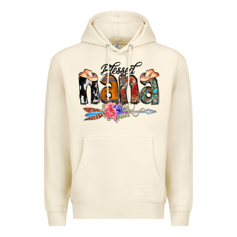Blessed Nana Premium Hoodie by CowCowDesign | Teevron