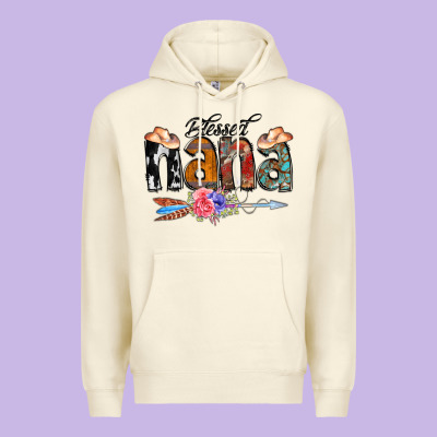 Blessed Nana Premium Hoodie Designed By Cowcowdesign