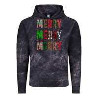 Cloud Black Merry Merry Merry Christmas Vintage Hoodie - BundleAndBundleShop