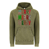 Vintage Olive Merry Merry Merry Christmas Vintage Hoodie - BundleAndBundleShop