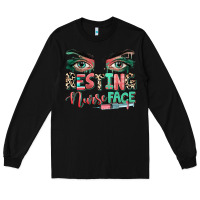 Black resting nurse face Long Sleeve Tee - RanaPortraitStore