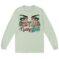 Matcha resting nurse face Long Sleeve Tee - RanaPortraitStore