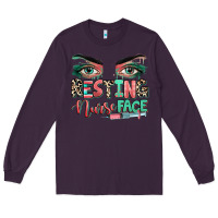 Plum resting nurse face Long Sleeve Tee - RanaPortraitStore
